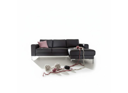 Ādas L-formas dīvāns dzīvojamo telpu stūra dīvāns komplekts Moderns dizains Sofa