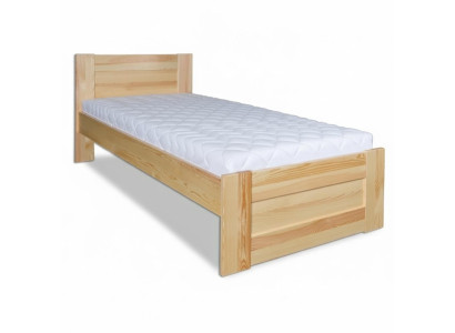 Gulta Koka masīvs Guļamistabas gultas 100x200cm viengults masīvmēbeles Mēbeles