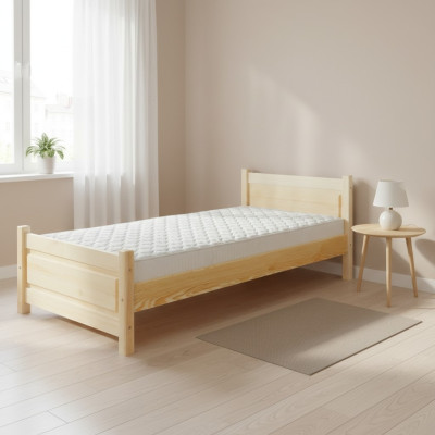 Pilnkoks gultas Echtholz Massivholzbett 100x200 vienvietīgā gultas seniorenbett roku darbs