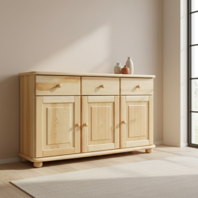 Masīvs Kommode Sideboard Skapis Komodes Reālā koka skapji Jauni mēbeles