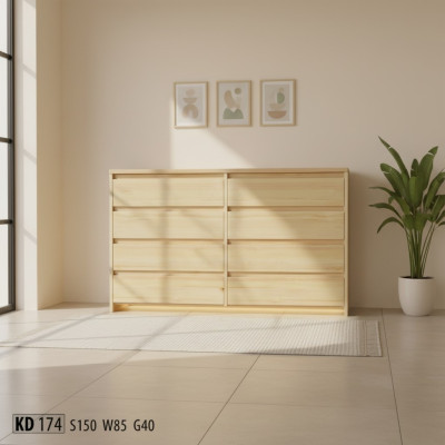 Sideboard Kommode Masīvs skapis Mēbeles Komodes Reālais koks Skapji Jauns ēdamgalds