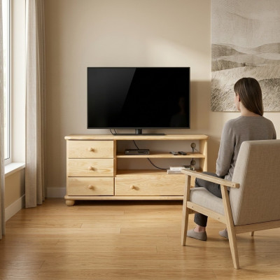rtv plaukts koksnes komoda plaukti dzīvojamā istabā komodas 124cm masīvmēbeles