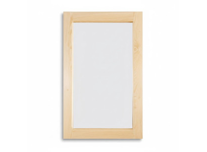 Rokdarbīts spogulis no īstas koka masīvkoka kātsienveida spogulis 50 × 80 cm jauns