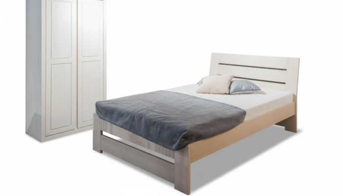 Gulta koka masīvs gultas 100x200cm vienvietīgā gulta masīvā mēbeles guļamistaba