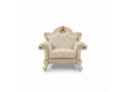 Tekstils krēsls 1-vietīgā sofa Polster Sofera dizains Klasiskais luksusa baroks