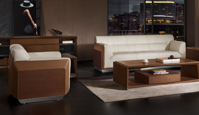 Sofas komplekts 3+1+1 sēdvietas dizaina dīvāni ādas atpūtas krēsli.