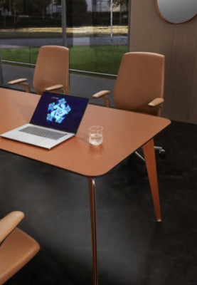 Biroja komplekts 4x konferenču krēsli un konferenču galda komplektācija sarunām 5 gabali.