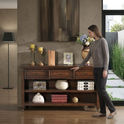Sideboard koksne Komoda 140cm Mazais skapis Dzīvojamā istabas skapis Komodes Jauns