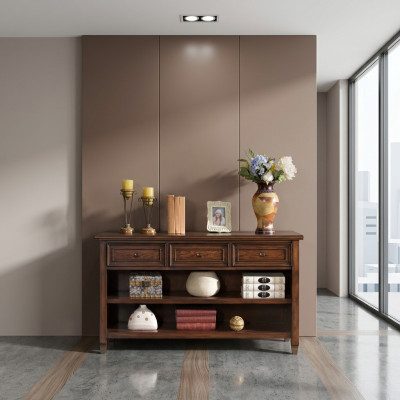 Sideboard koksne Komoda 140cm Mazais skapis Dzīvojamā istabas skapis Komodes Jauns