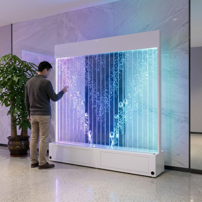 Neparastas idejas Kluba dzīvojamā istaba Mājas ūdens siena Water Wall Led