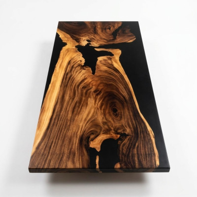 Luksusa galda ēdamā tāfele River Table Massiv Tabulas 240x100 upes galds Reāls