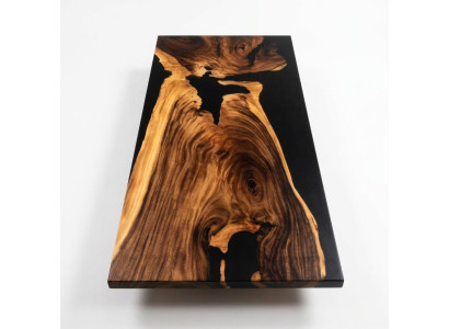 Luksusa galda ēdamā tāfele River Table Massiv Tabulas 240x100 upes galds Reāls