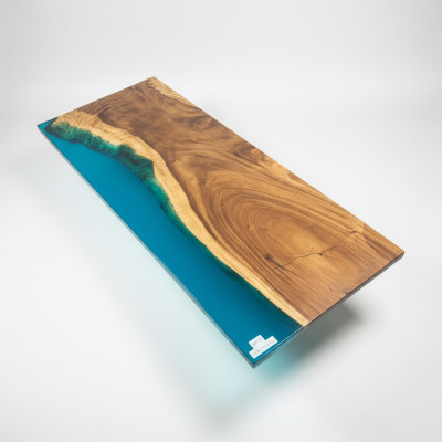 Ēdamgalds River Table īsts koks Flusstisch 241x100 Masīvie galdi