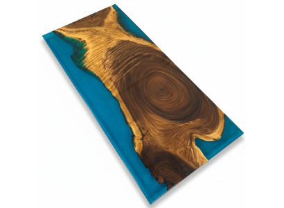 Eēšanas galds River Table Massiv Tische 221x101 Upes galds epoksīdu sveķi Jūra