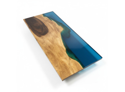 Ēdamgalds Jūra Ūdens Upe Reāla koka Upe galds 181x81cm Galdi