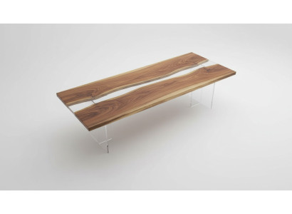 Ēdamgalds River Table Massiv galda 220x80 upju galds jūra Ūdenskritums