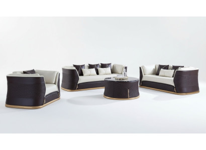 Sofas komplekts 3-vietīgs dizaina gulta mīkstā dīvānā modernais luksuss jauns