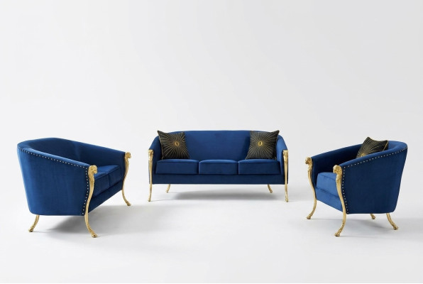 Sofas komplekts ar 3+2+1 sēdvietām, dizaina dīvāni, auduma atpūtas mīkstajā sofā.