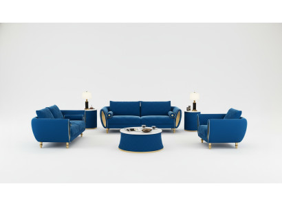 Sofas komplekts 3 2 1 sēdētājs Dizaina sofa Pārklāta dīvāna Moderns komplekts