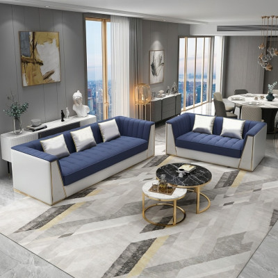 Dizainera dīvāngarnitūra Luxus Sofa Couch Polster Set Garnitur 3 2 Sitzer 2 gab. Set