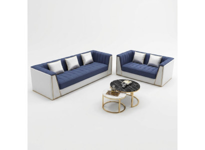Dizainera dīvāngarnitūra Luxus Sofa Couch Polster Set Garnitur 3 2 Sitzer 2 gab. Set