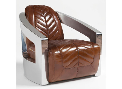 Vecais retro krēsls ādas krēsla lounge kluba dizains luksusa mēbeles lidmašīna
