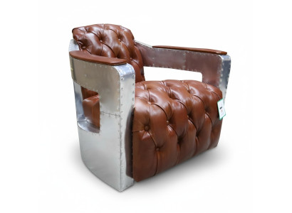 Chesterfield krēsls ar noslēgtu pogu, slīdošais vecā mod.