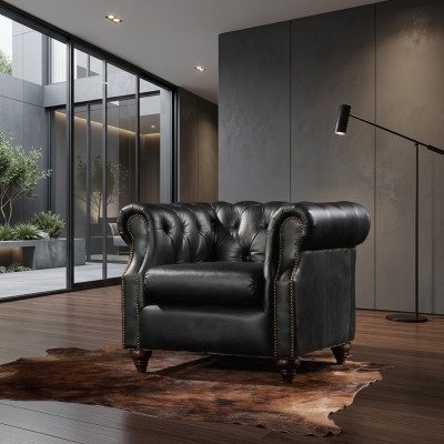 Chesterfield krēsls Vintage atpūtas krēsls Kokteiļa kluba krēsls Sofa Televizijas Jaunumu