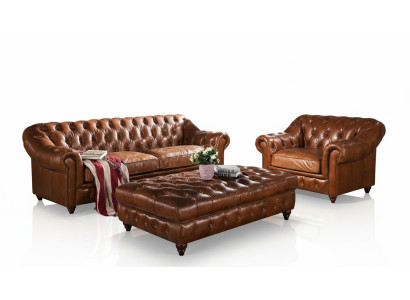 Kāju atbalsta klubs Lounge Chesterfield pufa krēsls auduma otomāna dizains Otošeņa
