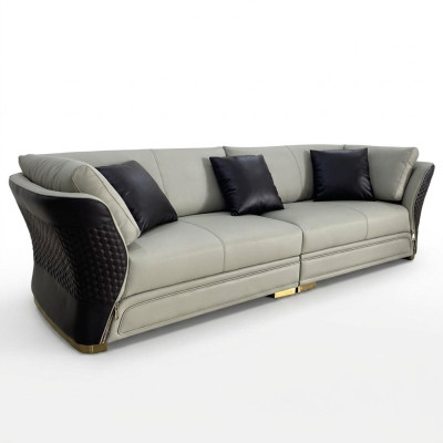 Dīvāns Polster Design Sofa Moderns 4-vietīgā dīvāns Dzīvojamā Istaba Dekoratīvās Mēbeles