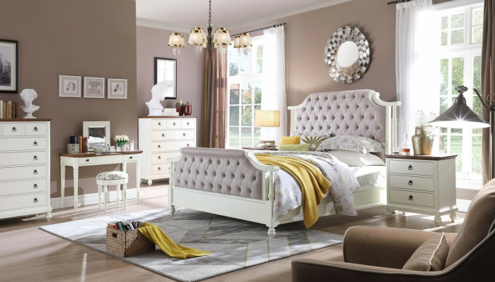 Divguļamā gulta Klasiskās gultas Koloniālās tekstila gultas Chesterfield stila gultas