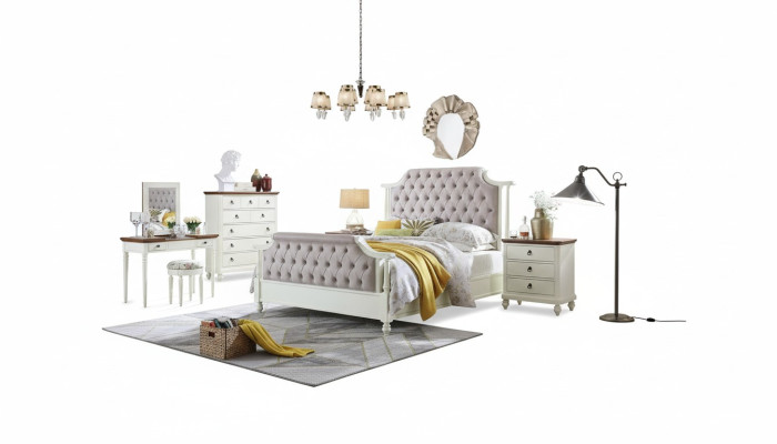 Divguļamā gulta Klasiskās gultas Koloniālās tekstila gultas Chesterfield stila gultas