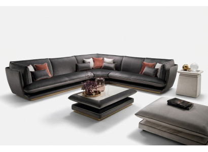 Dīvāns Couch Luxus stūra dīvāns mēbeles dzīvojamā istaba polster dizains tekstils arredoclassic