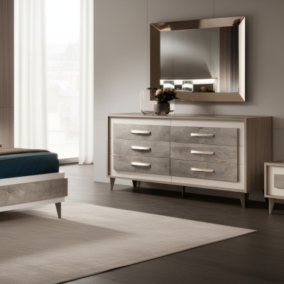 Komoda skapis Spiegel Dizaina mēbeles Mēbeles Garderobe 2 gab. Set arredoclassic