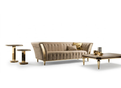 Trijos vietu mīkstā divāns Arhitektūras dizains Dīvāns 3 vietas Dzīvojamo telpu Luxury Sofa mēbeles Jaunas