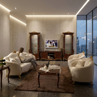 Sofas komplekts 3+3 sēdvietas auduma dīvāns mēbeles komplekts dīvāns arredoclassic
