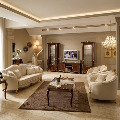 Sofas komplekts 3+3 sēdvietas auduma dīvāns mēbeles komplekts dīvāns arredoclassic