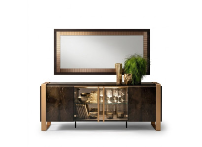 Kumode Sideboard Kumodes Sidebordi Dzīvojamā istaba Baroks Kredence Spogulis Jauns