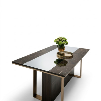 Dizainera ēdamgalds dizaina galds koka ēdamistaba viesistaba klasiskais 160x90 cm jaunais