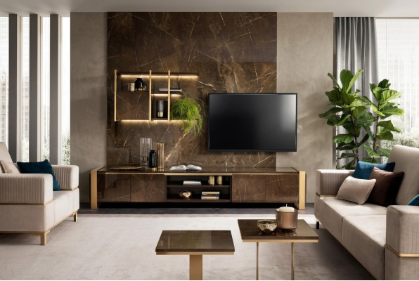 Regale Wohnwand rtv tv Sideboard Vitrinen Schrank Wohnzimmer Regal arredoclassic -> Plaukti sienas skapīs rtv tv sānu skapis izstāžu skapī darbistabas plaukts arredoclassic