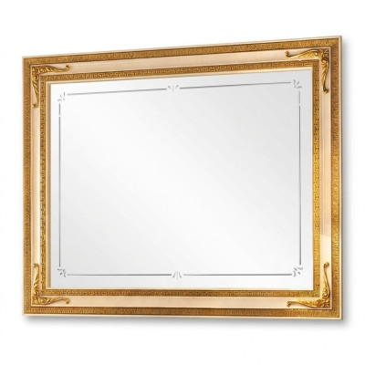 Klasiskais sienas spogulis ar koka rāmi, zelta mēbeles 170x110 koka rāmis sienai.