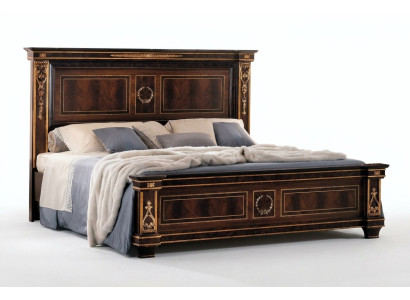 Guļamistabas viesnīca Gultas Divvietīgā gulta Dizaina koksne 180x200cm Mēbeles arredoclassic