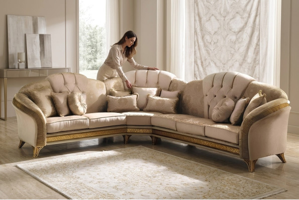 Stūra dīvāns Dīvāns Sofa Polster Wohnlandschaft Tekstils Stūra dīvāni Garnizon L Forma Jauna