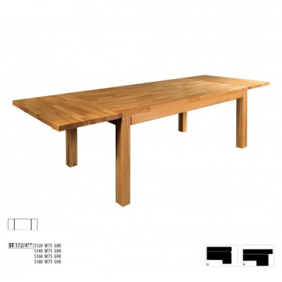 Eksamens koka galda dzīvojamo telpu ēdamistabas galdu masīvkoka 180x90cm masīvā koka ēdamistabas galdiem