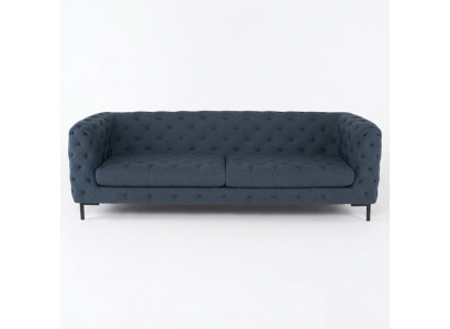 Pelnbaltā Modernā 3-vietīgā Chesterfield dzīvojamā istaba Eleganta dīvāns