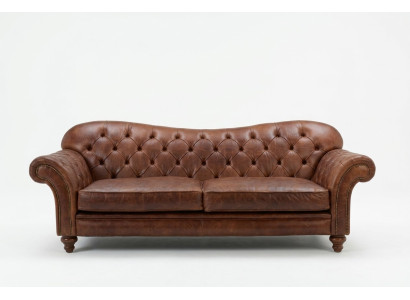 Luksusa "Chesterfield" dzīvojamā istaba Dīvāns Brūns Soļi Polster Tekstils Dīvāni Jauni