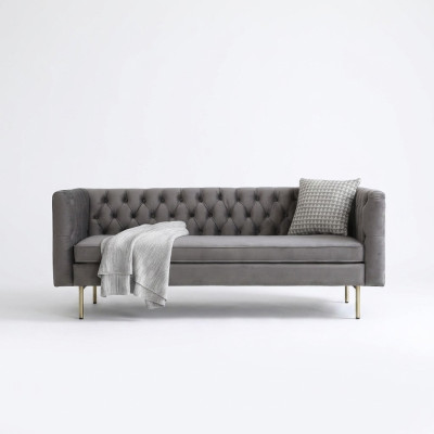 Dīvāns Luksusa audums Chesterfield dīvāns Dīvāni Polster 3-vietīgs Itālijas mēbeles