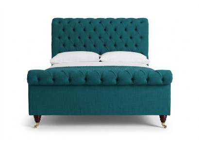 Tirkīza Chesterfield divguļamā gulta dizaina guļamistabas polsterisēdekļi