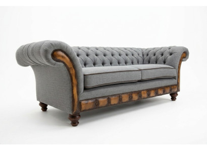 Pilns Balt Chesterfield-audiokorpuss, krēsls, dīvāns, dīvāns, dīvāni, audums, jauns, polster.