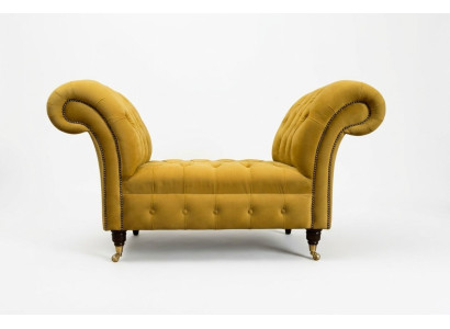 Šesējā polsterēta Chesterfield dīvāns 1,5 sēdvietām dizainera dīvānām dīvānu galdiem ar atpūtas kreslu.